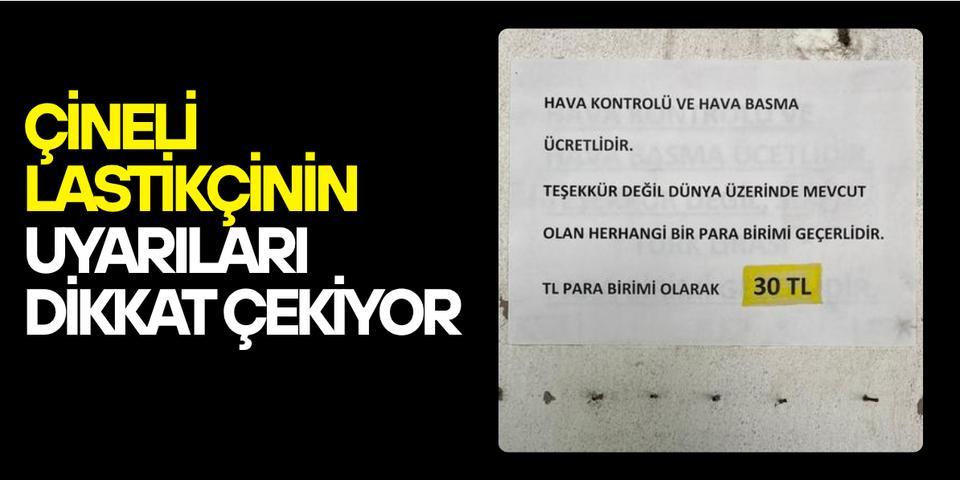 Çineli lastikçinin uyarıları dikkat çekiyor