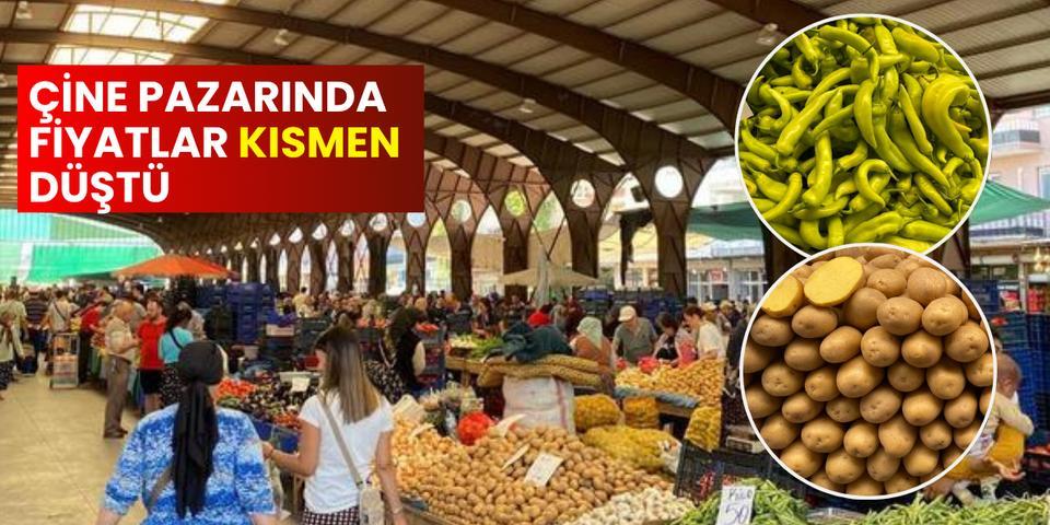 Çine Pazarı'nda fiyatlar kısmen düştü