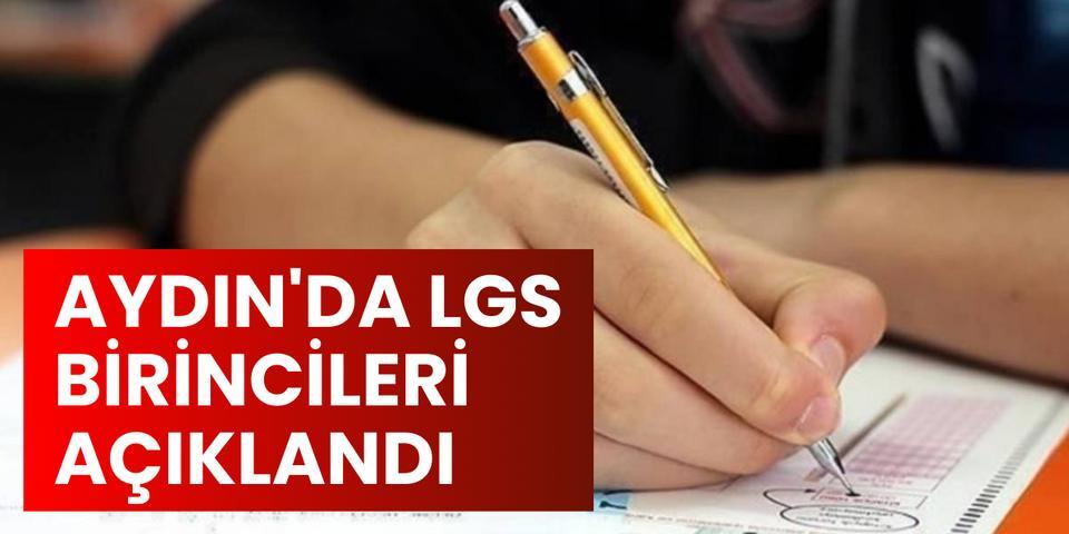Aydın'da LGS birincileri açıklandı
