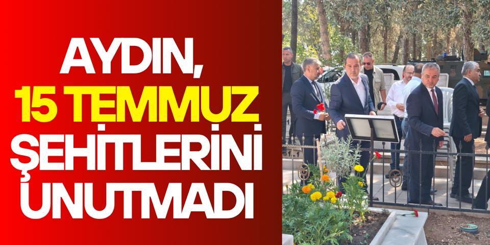 Aydın, 15 Temmuz şehitlerini unutmadı