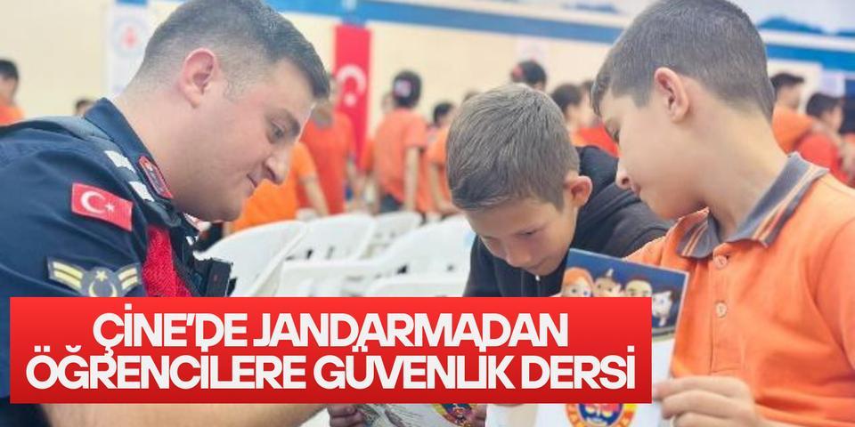 Çine’de jandarmadan öğrencilere güvenlik dersi