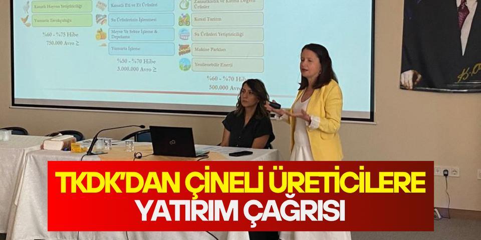 TKDK'dan Çineli üreticilere yatırım çağrısı