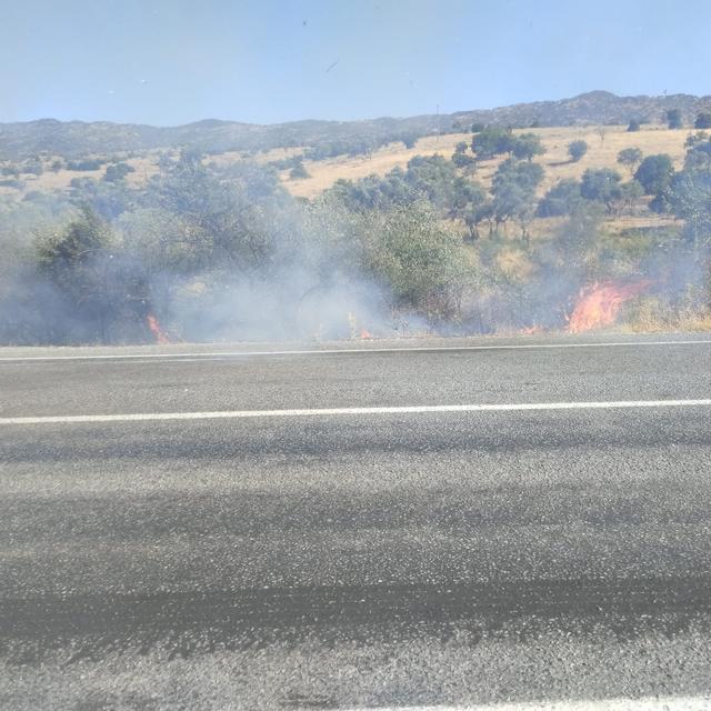 Karpuzlu’da yangın