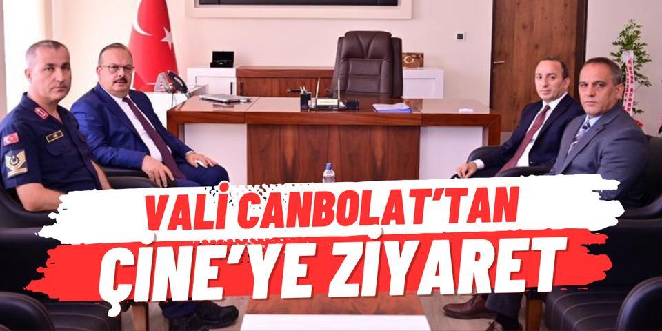Vali Canbolat'tan Çine'ye iadeyi ziyaret