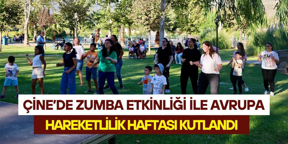 Çine’de Zumba etkinliği ile Avrupa Hareketlilik Haftası kutlandı