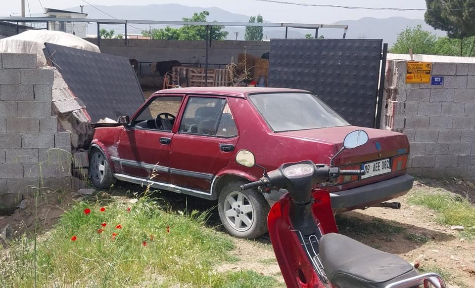 Çine'de akıl almaz kaza
