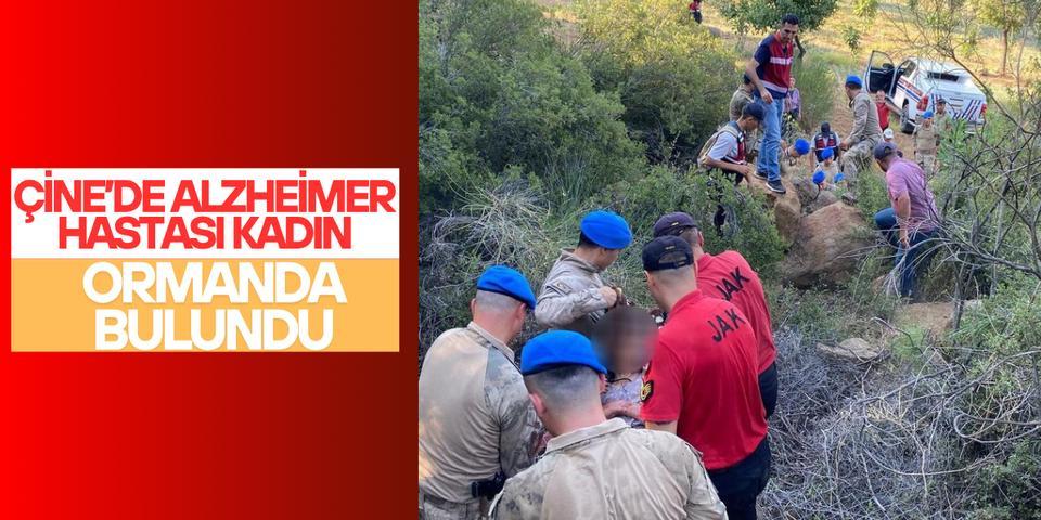 Çine'de alzheimer hastası kadın ormanda bulundu