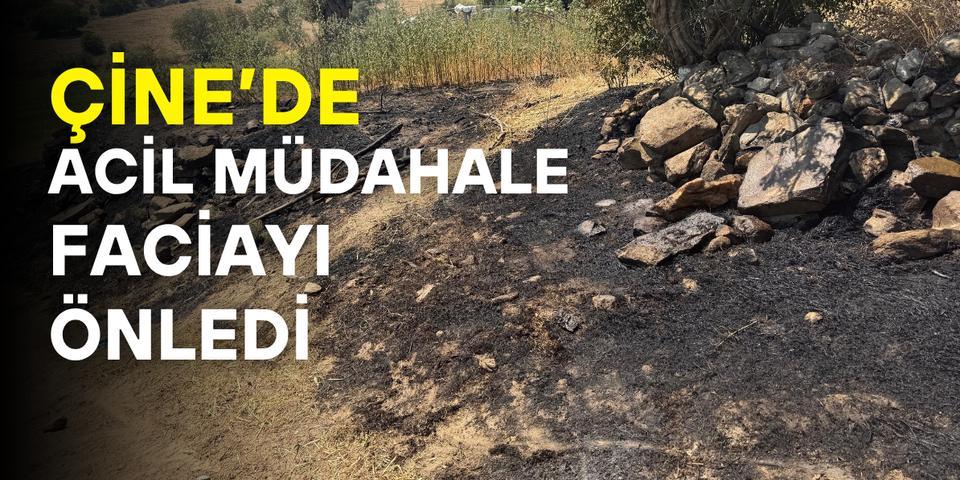 Çine'de acil müdahale faciayı önledi