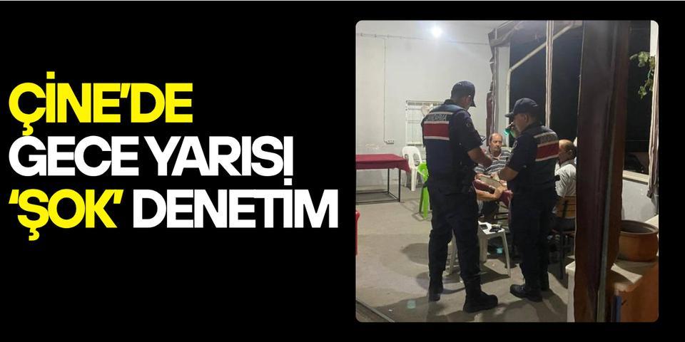 Çine’de gece yarısı ‘Şok’ denetim