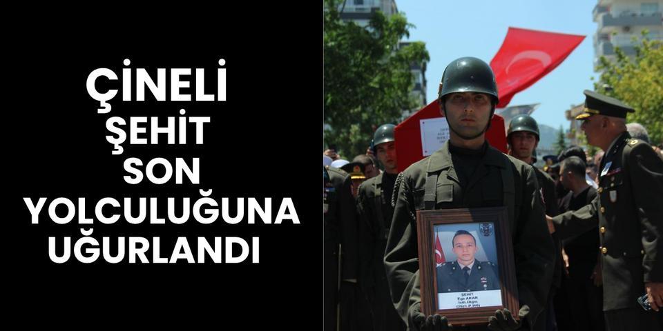Çineli şehit son yolculuğuna uğurlandı