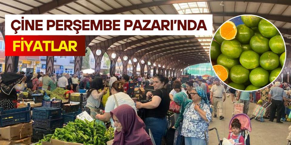 Çine Perşembe Pazarı'nda fiyatlar