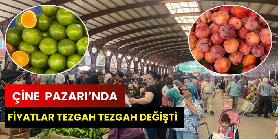 Çine Pazarı'nda fiyatlar tezgah tezgah değişti