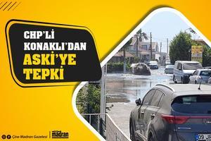CHP Aydın İl Örgütü eski İl Yönetim Kurulu Üyesi Semra Konaklı, Kuşadası’nda cadde ortasındaki kanalizasyon borusunun patlaması üzerine ASKİ ekiplerine göreve davet etti.
