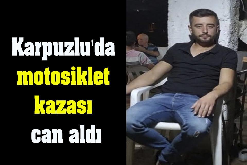 Karpuzlu'da motosiklet kazası can aldı
